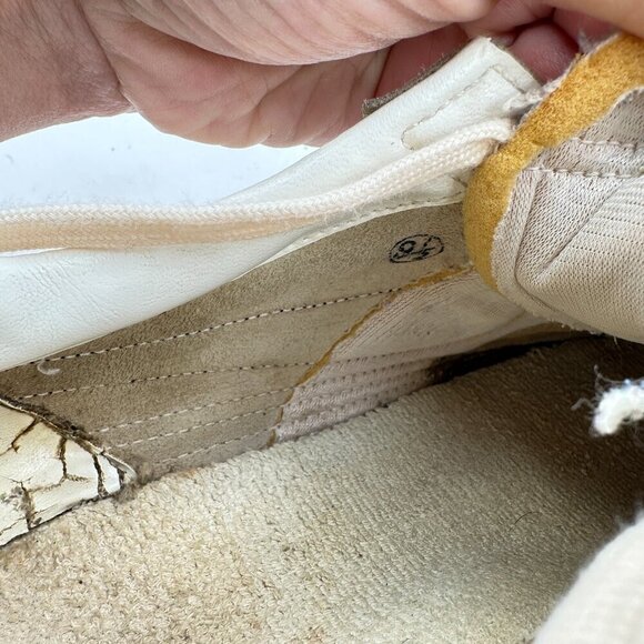 Vintage Nike bruins Men Size 9.5 White Leather Low Top Shoes Made in Korea - Picture 10 of 15